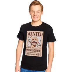 One Piece: Gear 5 - Wanted Luffy Zwart T-Shirt