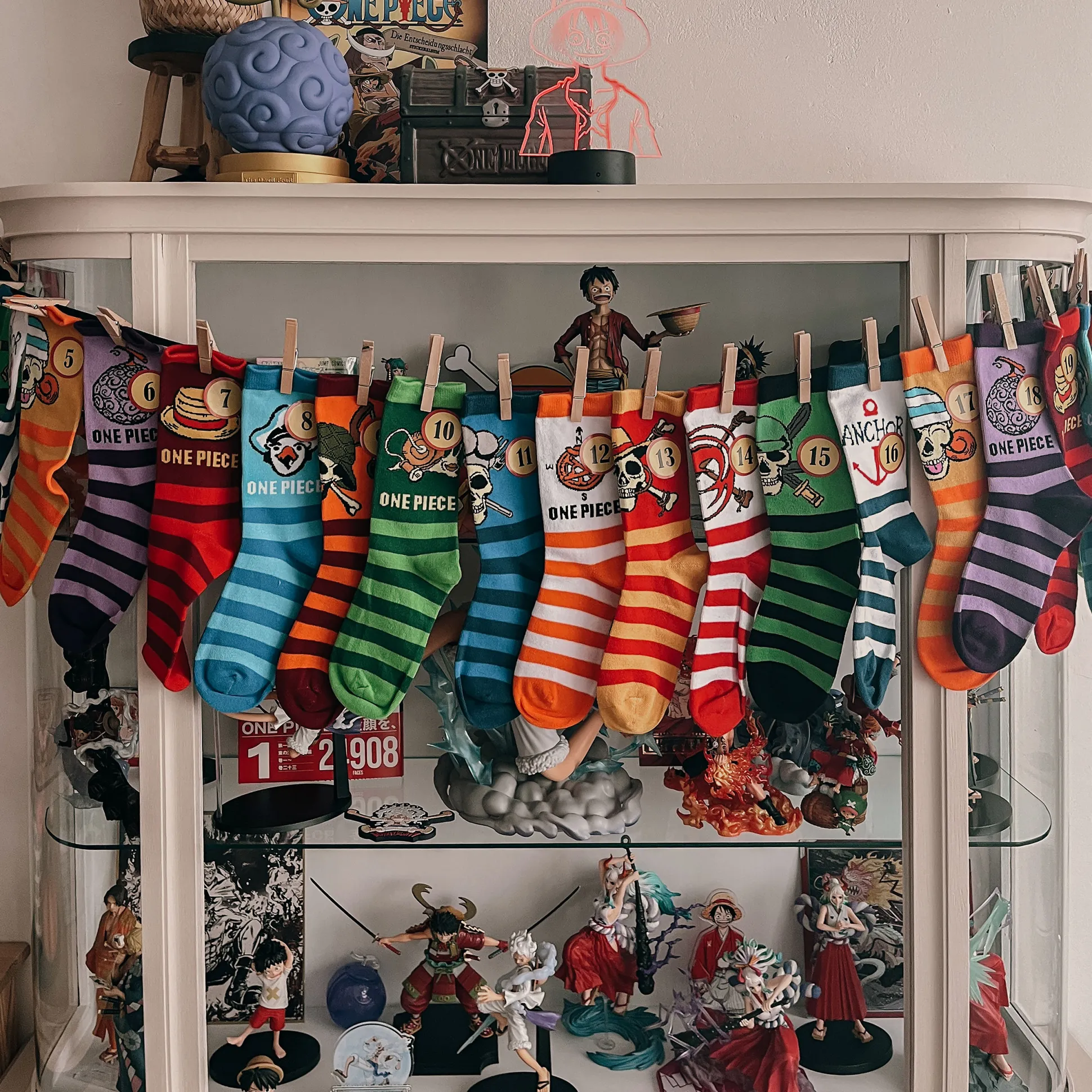 One Piece Sokken Adventskalender om te vullen