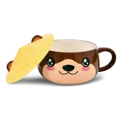 Otter Kawaii Beker met Deksel voor Anime Fans