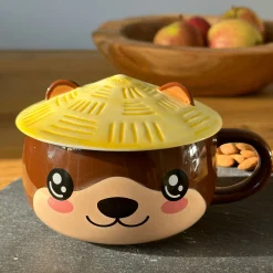 Otter Kawaii Beker met Deksel voor Anime Fans