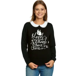 Outlander - Blood Girl Longsleeve Dames Zwart