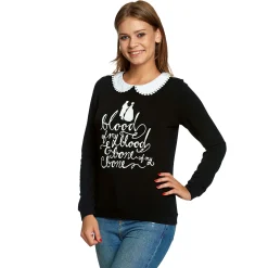 Outlander - Blood Girl Longsleeve Dames Zwart