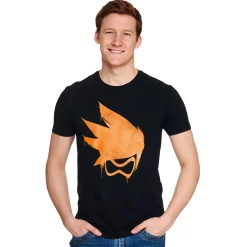 Overwatch - Tracer Spray Logo T-shirt zwart