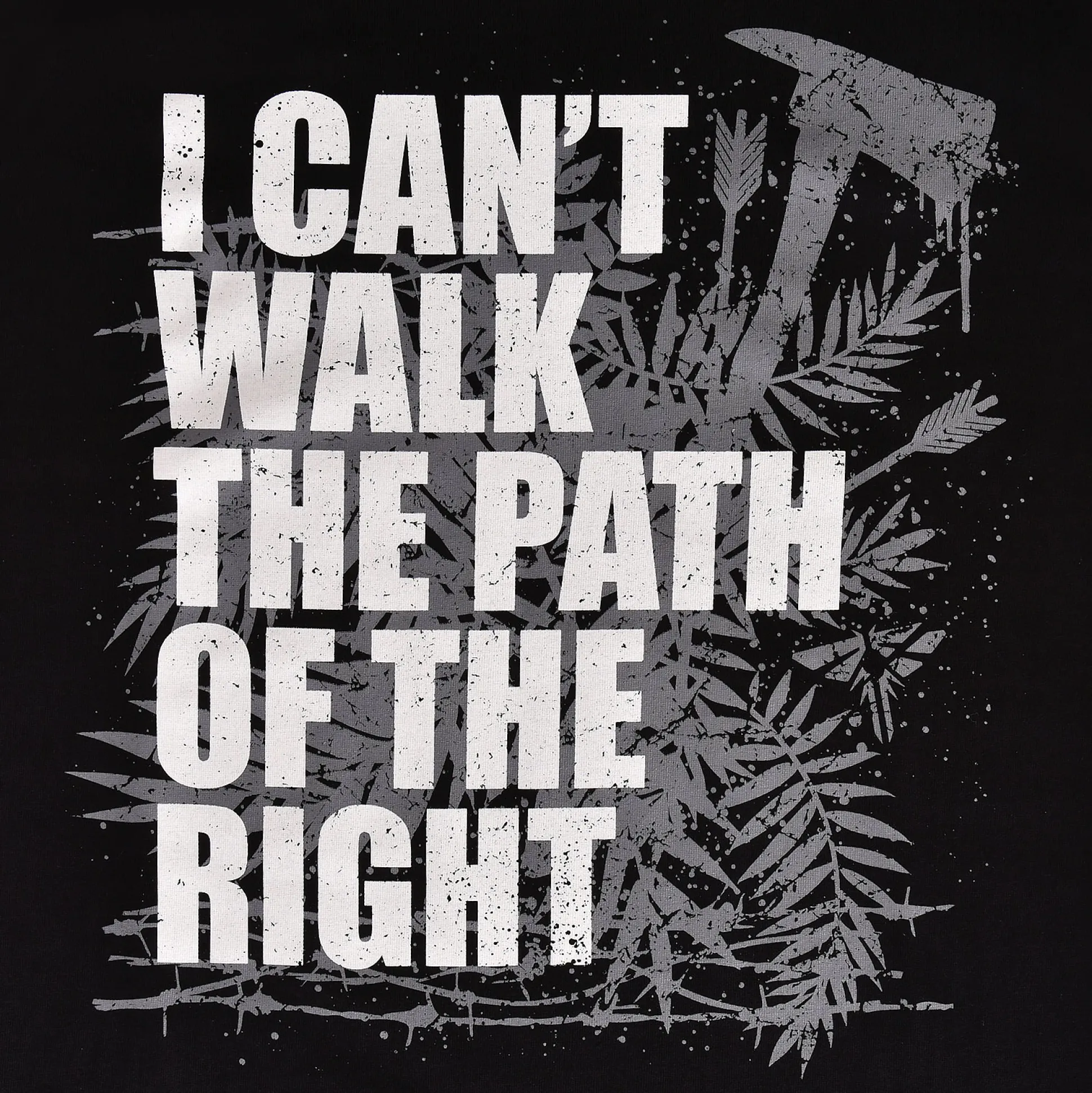Pad van het Recht T-Shirt voor The Last of Us Fans zwart