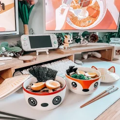 Panda Kawaii Kom met deksel voor anime-fans