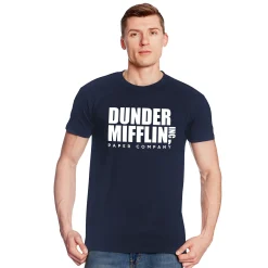 Papierbedrijf Logo T-shirt voor The Office Fans blauw