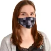 Pixel gezichtsmasker voor Minecraft fans grijs