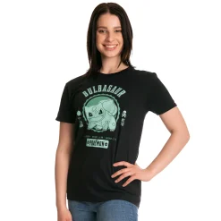 Pokemon - Bulbasaur College T-shirt zwart