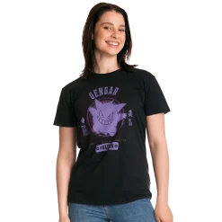 Pokemon - Gengar College T-shirt zwart