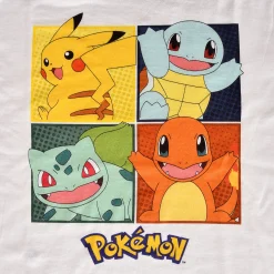 Pokemon - Kanto Starter Kinder T-shirt Wit