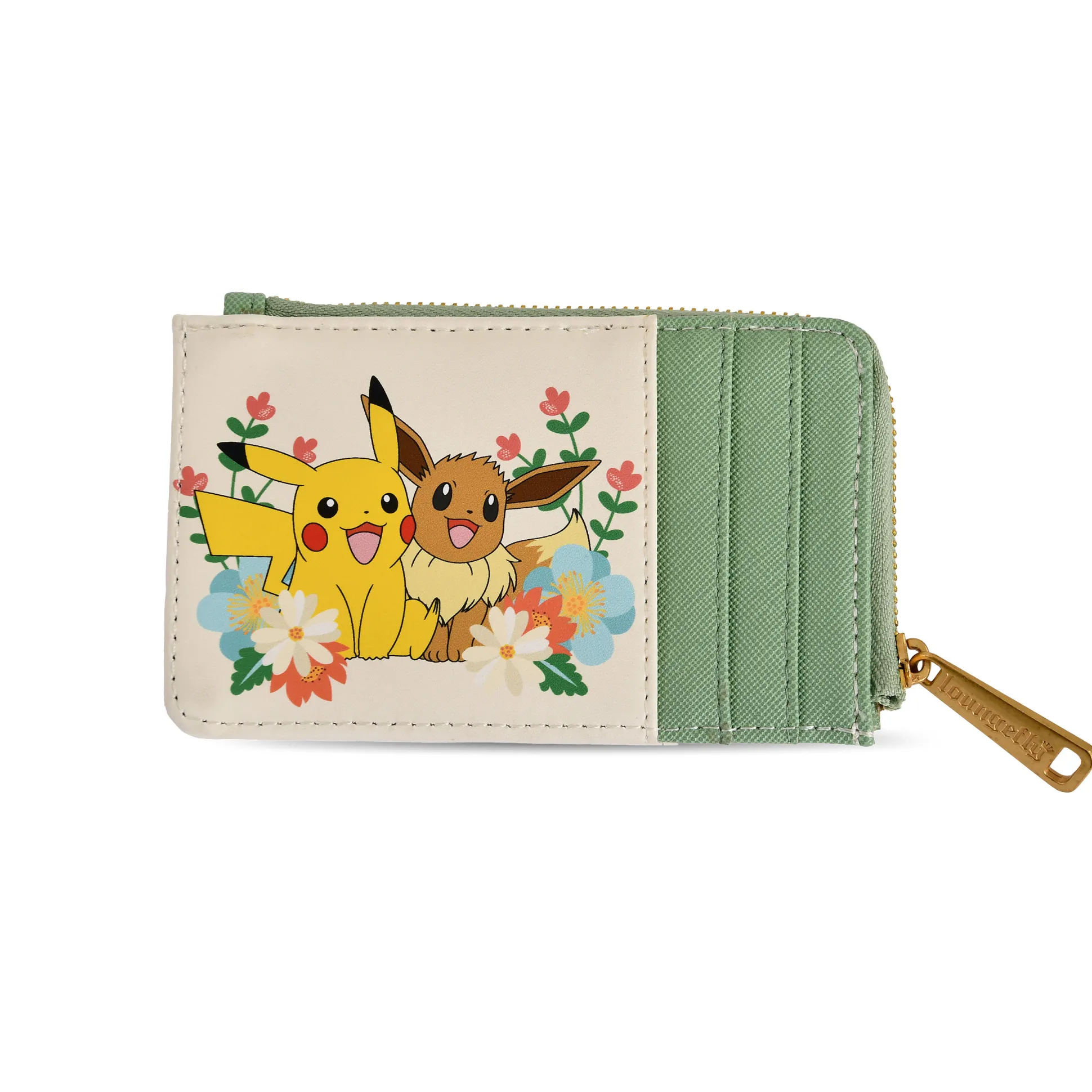 Pokemon - Pikachu en Eevee Bloemen Portemonnee