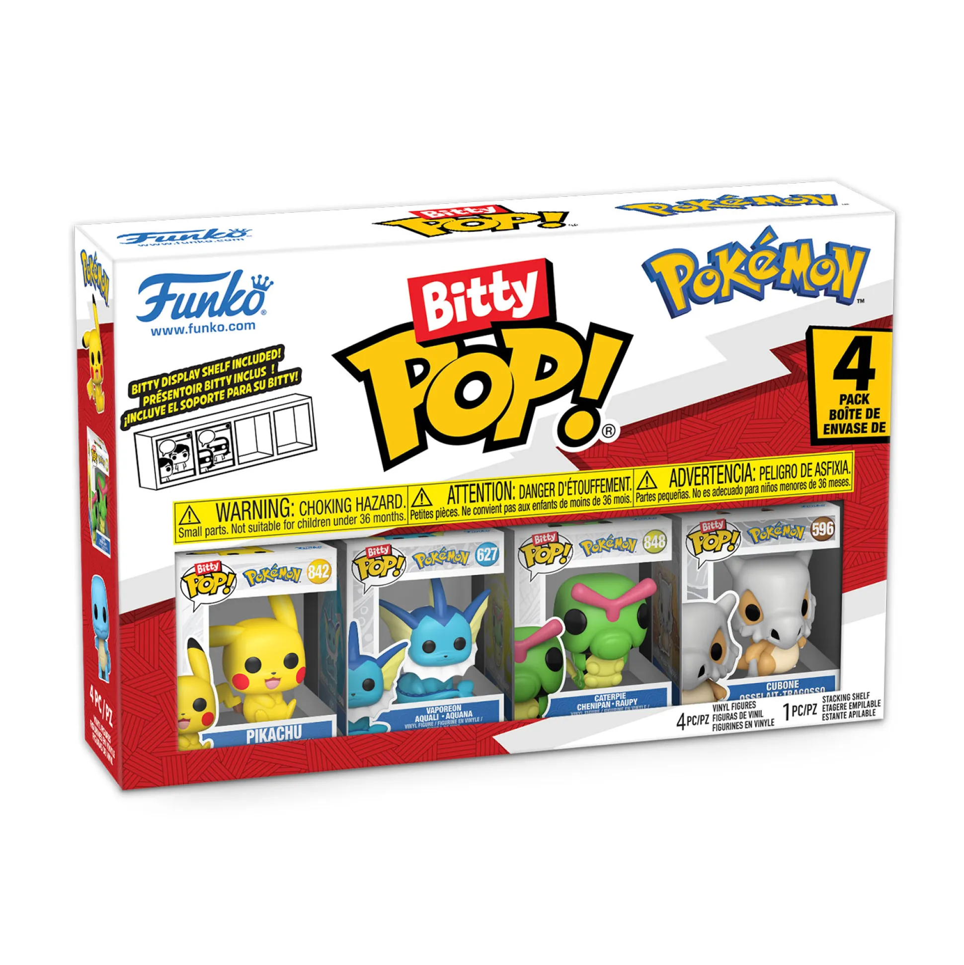 Pokemon - Pikachu en Vrienden Funko Bitty Pop 4-delige Figuren Set Serie 1