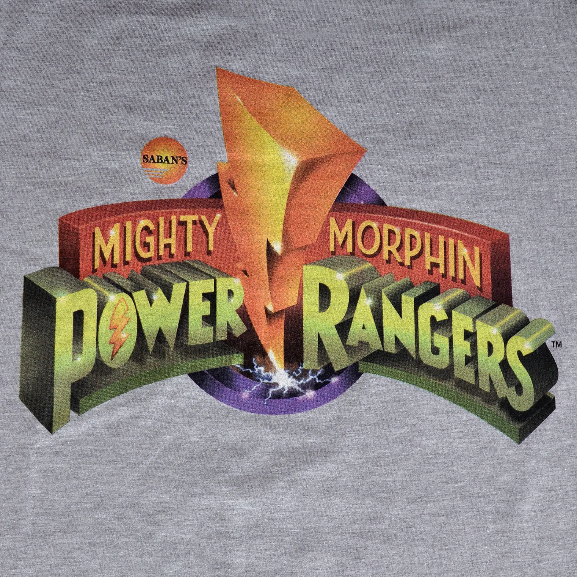 Power Rangers - Logo T-shirt grijs