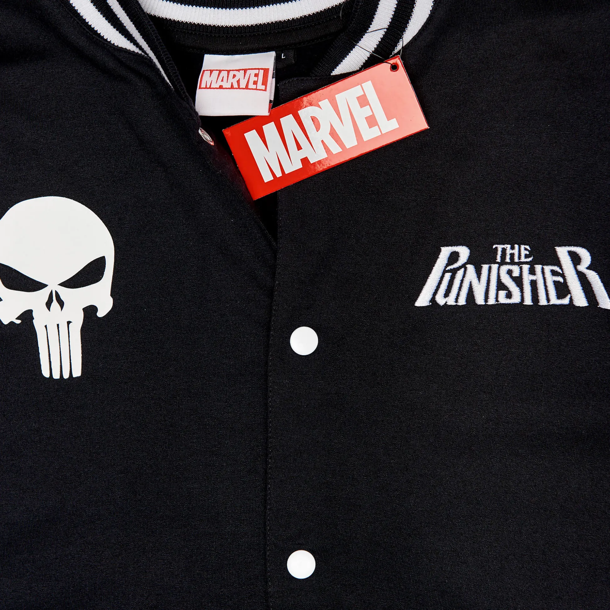 Punisher - Skull College Jacket zwart-grijs