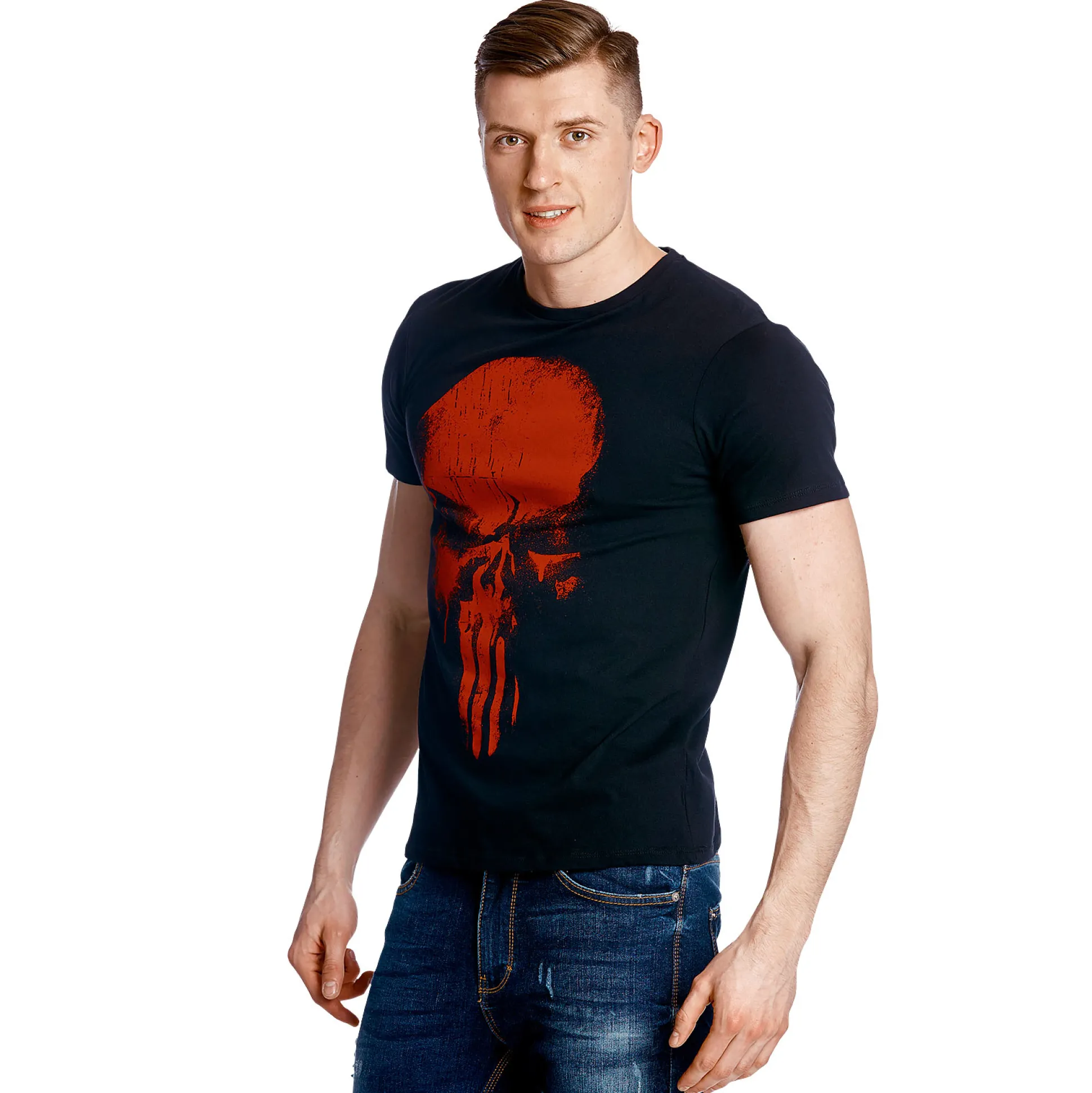 Punisher vs. Daredevil T-shirt zwart