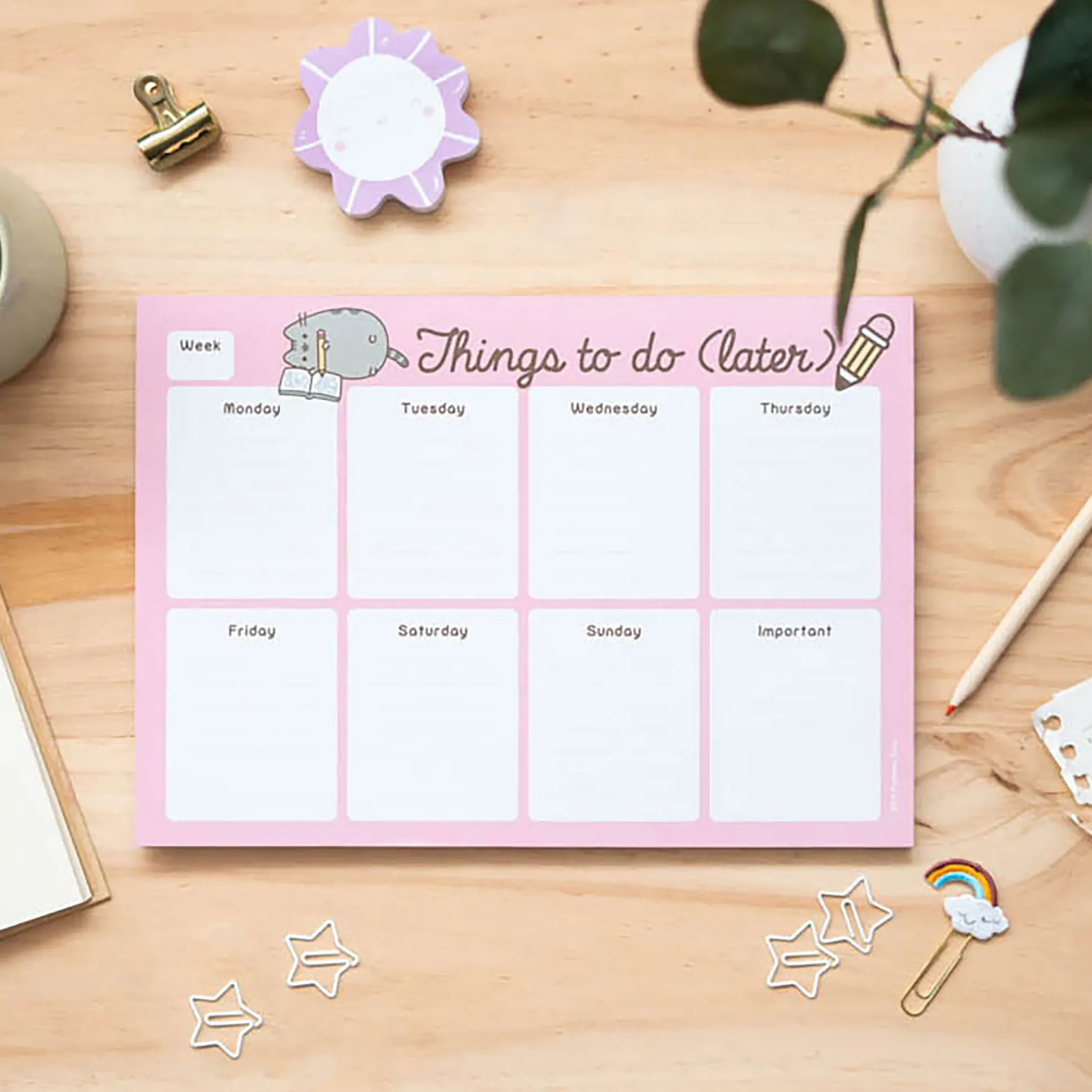 Pusheen - Dingen om later te doen Weekplanner