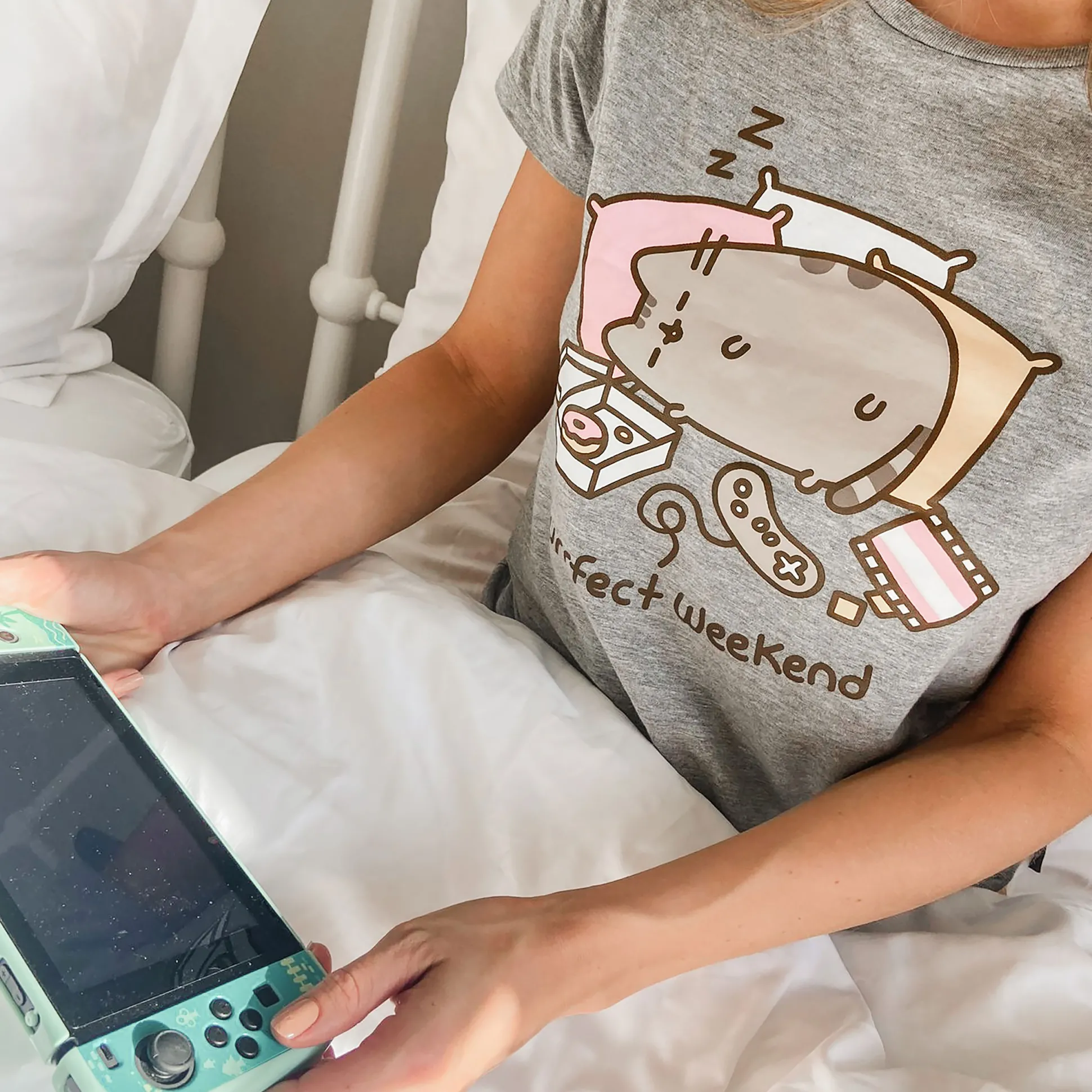 Pusheen - Purrfect Weekend Dames T-shirt grijs
