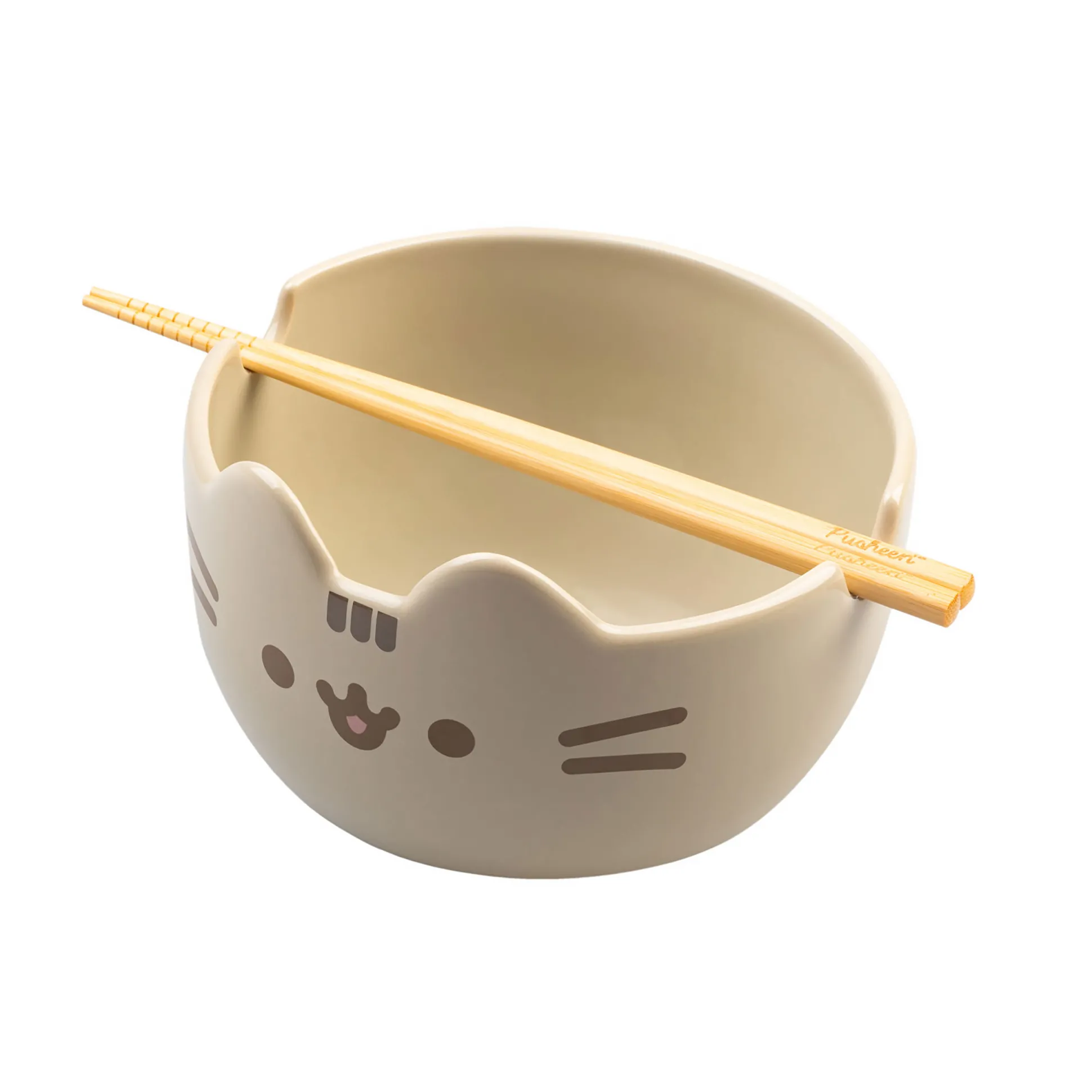 Pusheen - Ramenkom met eetstokjes