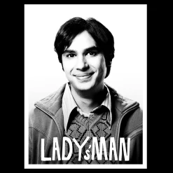 Raj Lady's Man T-shirt zwart - The Big Bang Theory