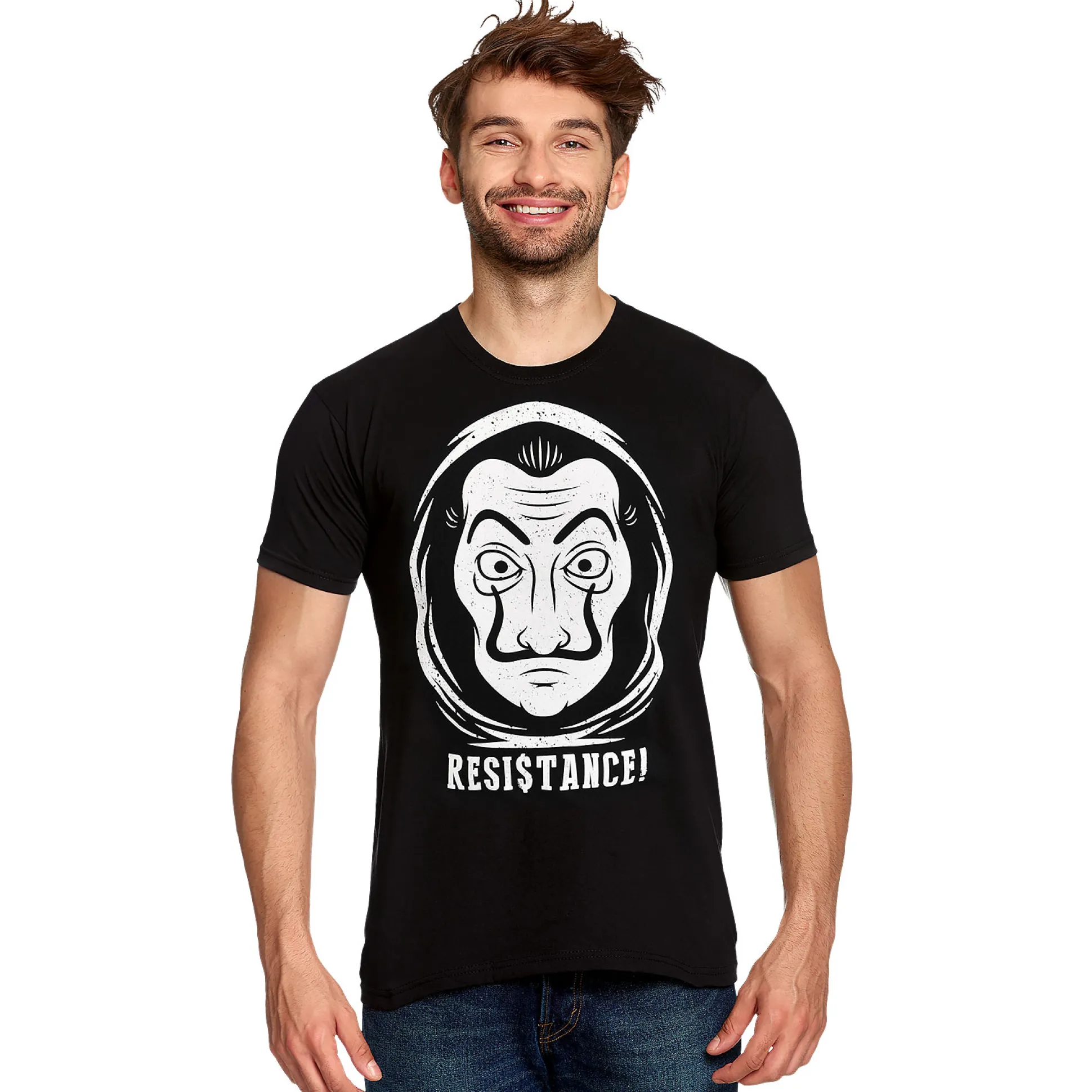 Resistance T-Shirt voor fans van La Casa de Papel zwart