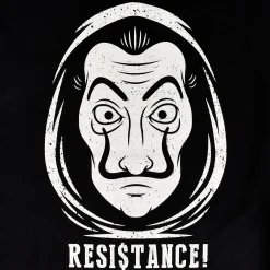 Resistance T-Shirt voor fans van La Casa de Papel zwart