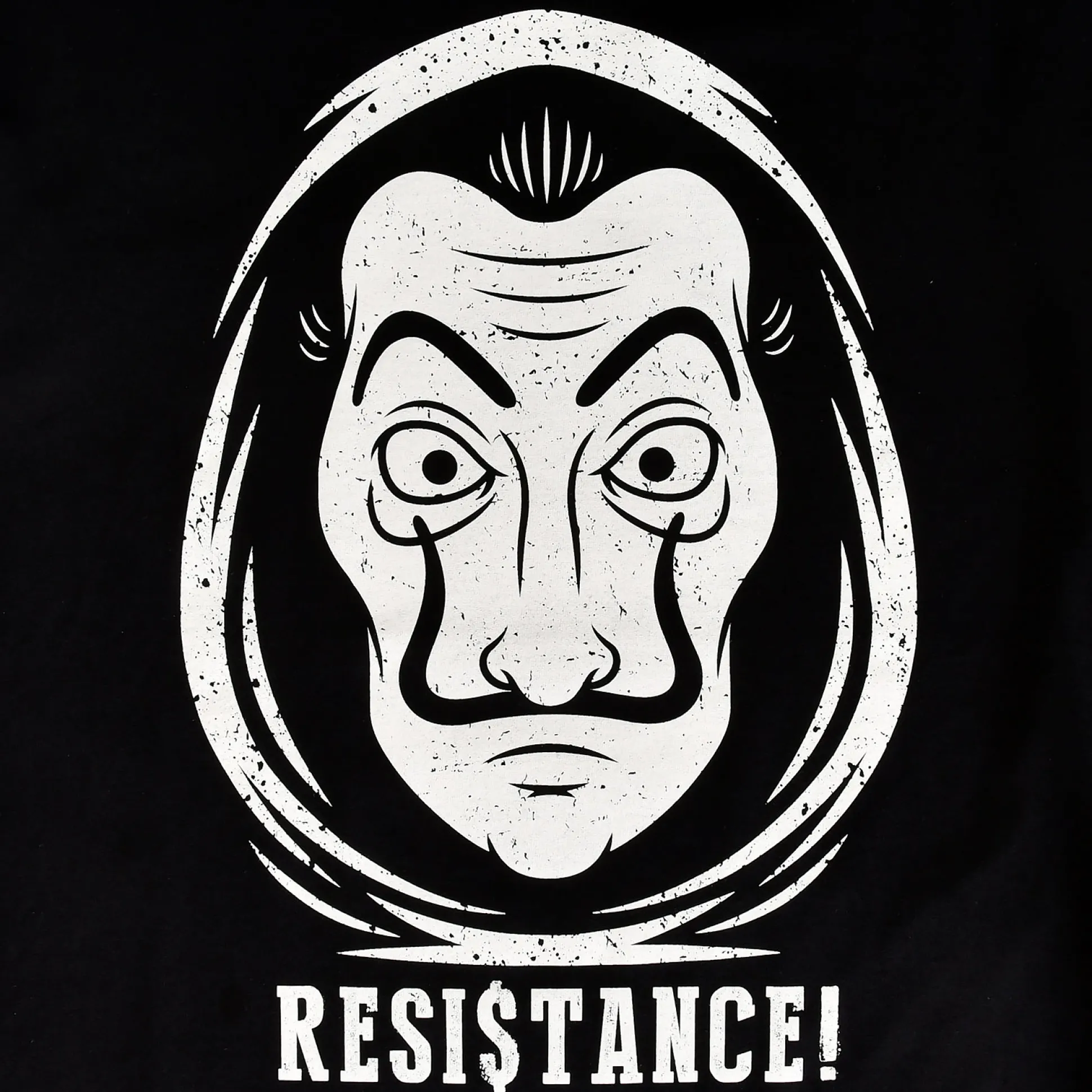 Resistance T-Shirt voor fans van La Casa de Papel zwart