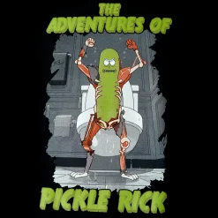 Rick en Morty - Avonturen van Pickle Rick T-Shirt zwart