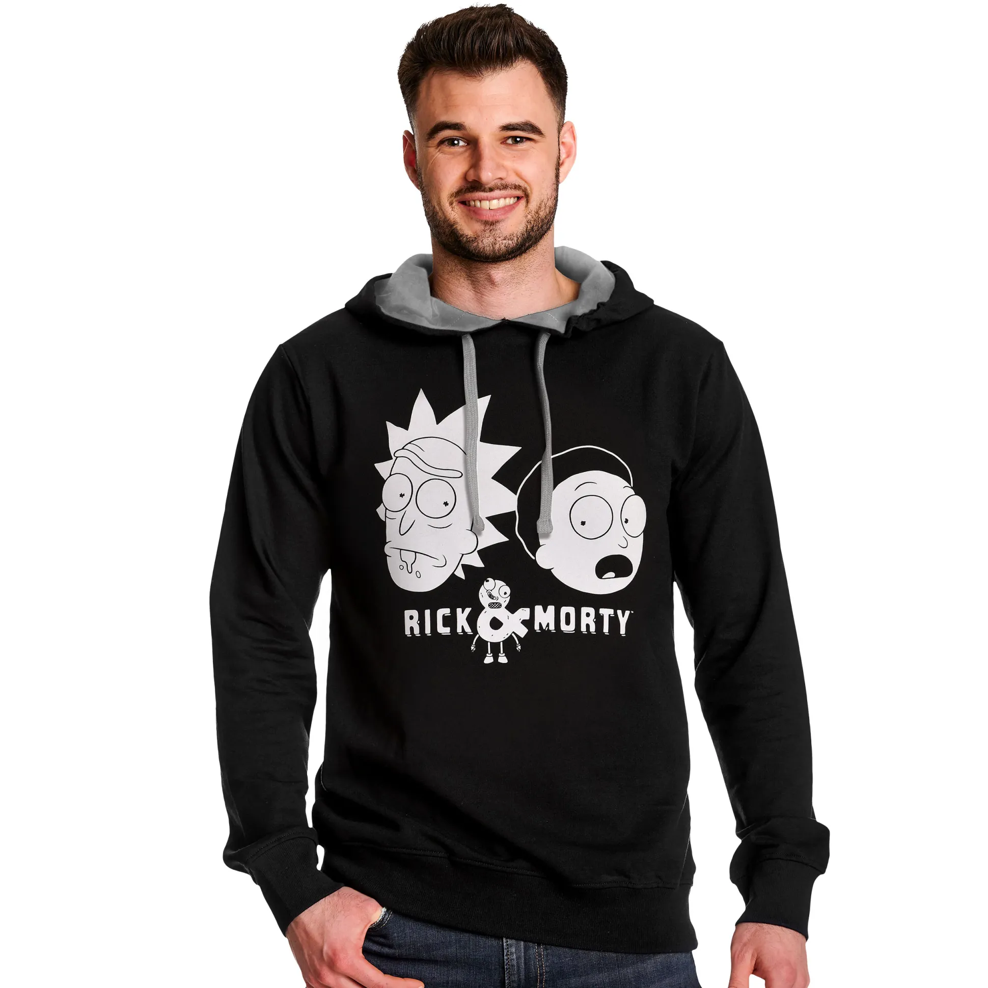 Rick en Morty - Faces Hoodie zwart