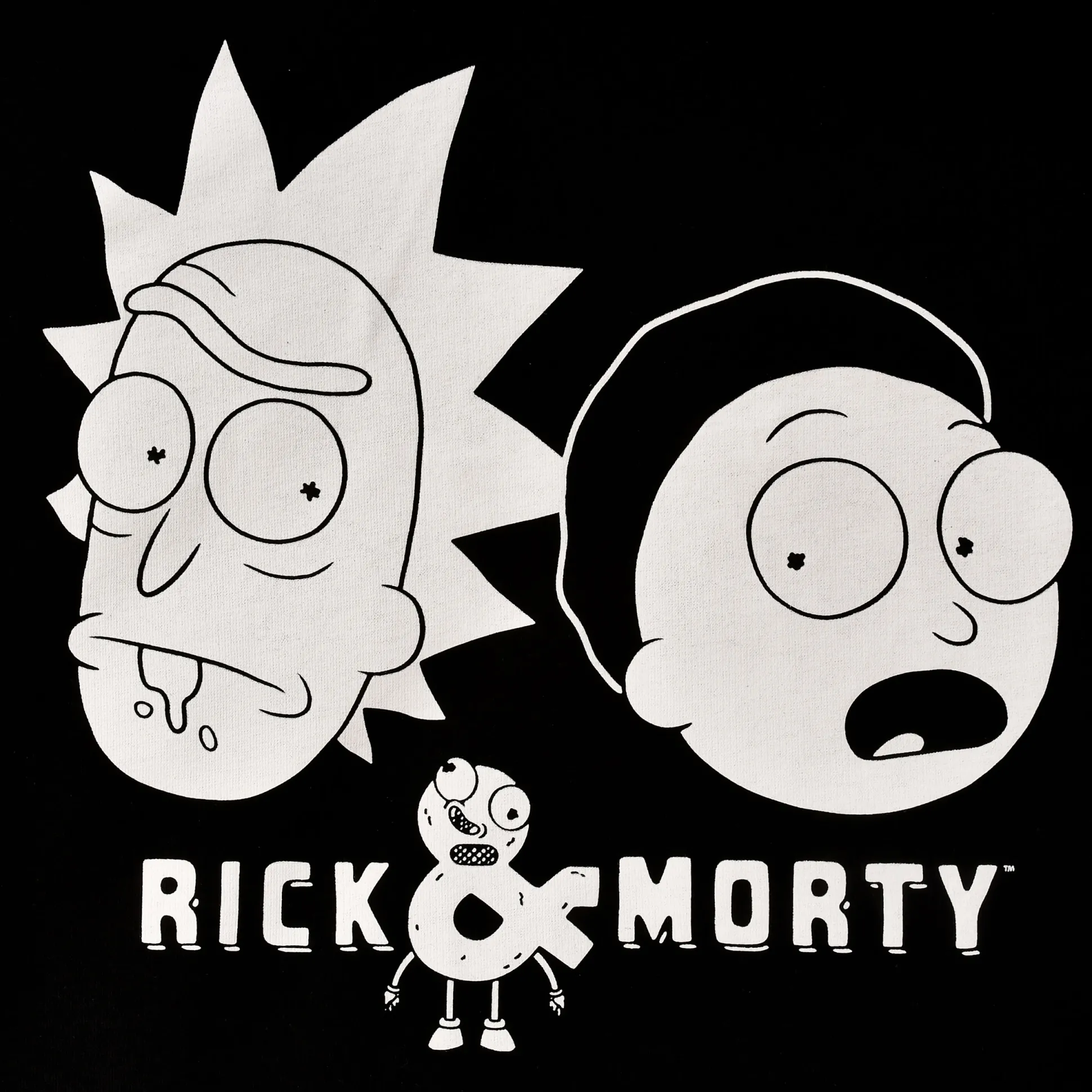 Rick en Morty - Faces Hoodie zwart