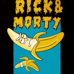 Rick en Morty - Low Hanging Banana T-Shirt zwart