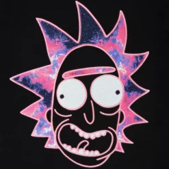 Rick en Morty - Neon Rick Glow in the Dark T-Shirt Zwart