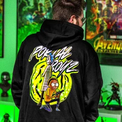 Rick en Morty - Portal Boyz Glow in the Dark Hoodie zwart