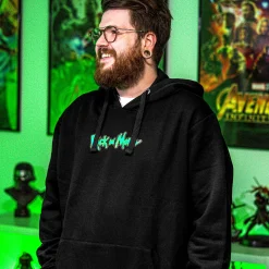 Rick en Morty - Portal Boyz Glow in the Dark Hoodie zwart