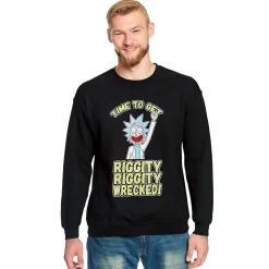 Rick en Morty - Riggity Wrecked Sweater zwart