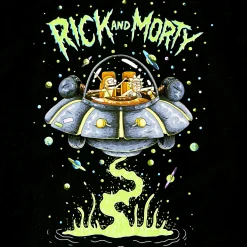 Rick en Morty - Space Cruiser T-shirt zwart