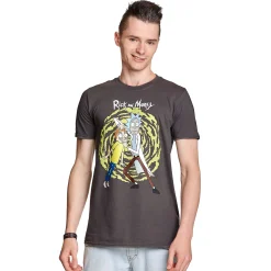 Rick en Morty - Spiral T-shirt grijs