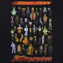 Rick en Morty - Story Train T-shirt grijs