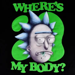 Rick en Morty - Where's My Body T-Shirt Zwart