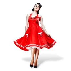 Rockabilly Jurk Motley rood