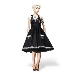 Rockabilly Jurk Motley Zwart