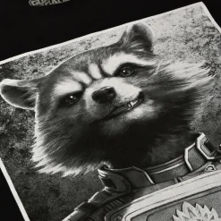 Rocket Raccoon T-Shirt Zwart - Marvel