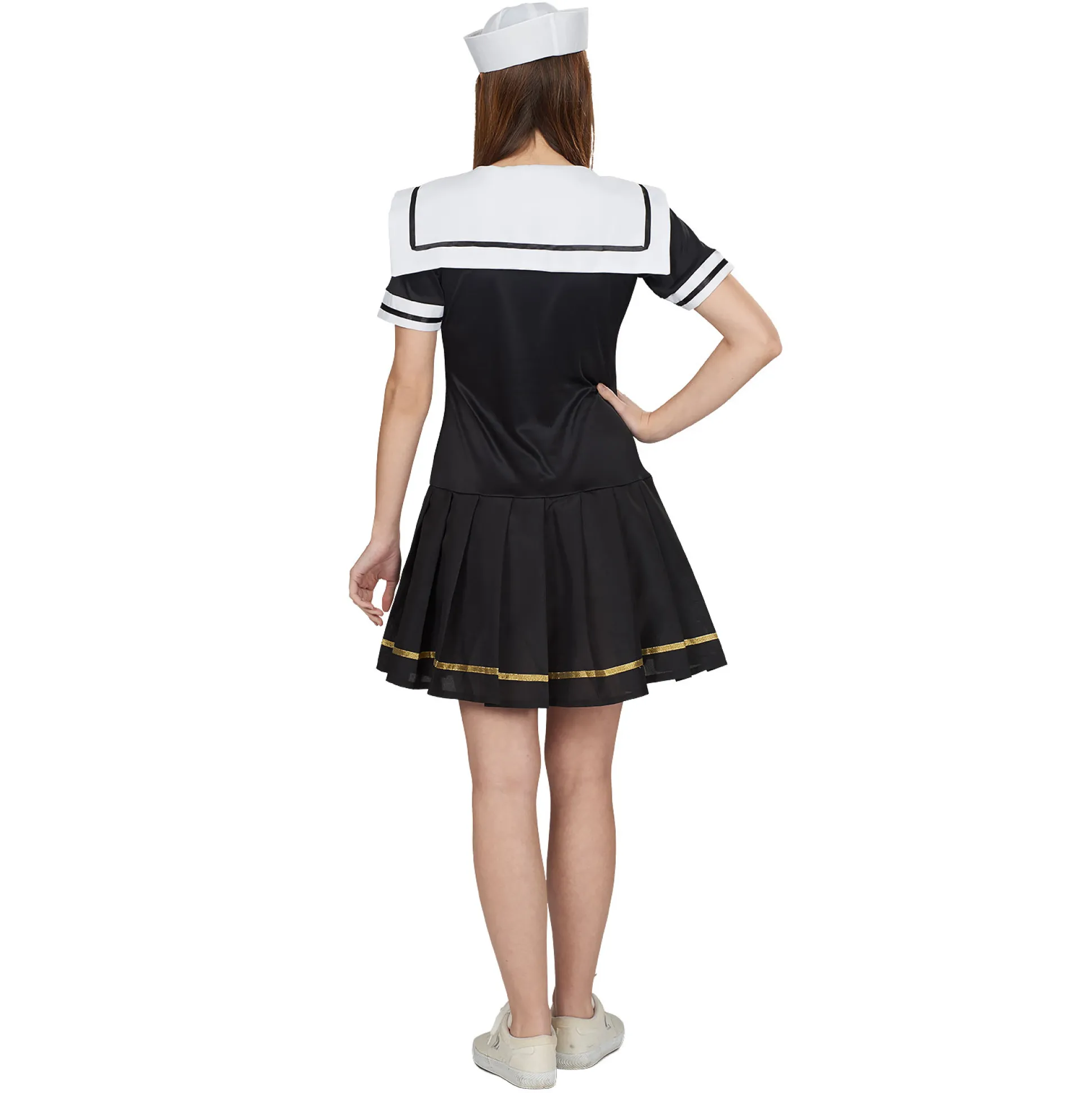 Sailor Girl Kostuum Dames Zwart