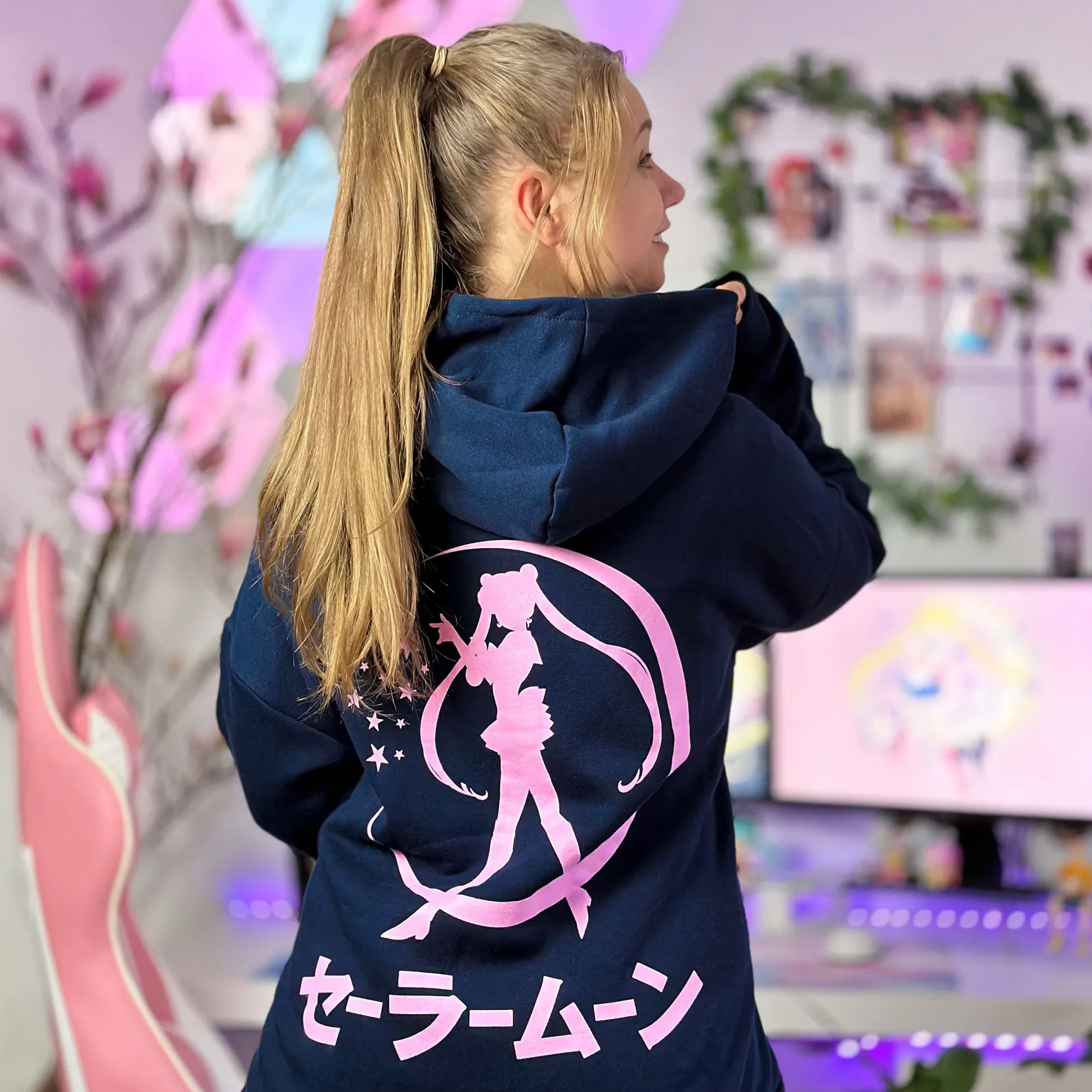 Sailor Moon - Silhouet Hoodie blauw