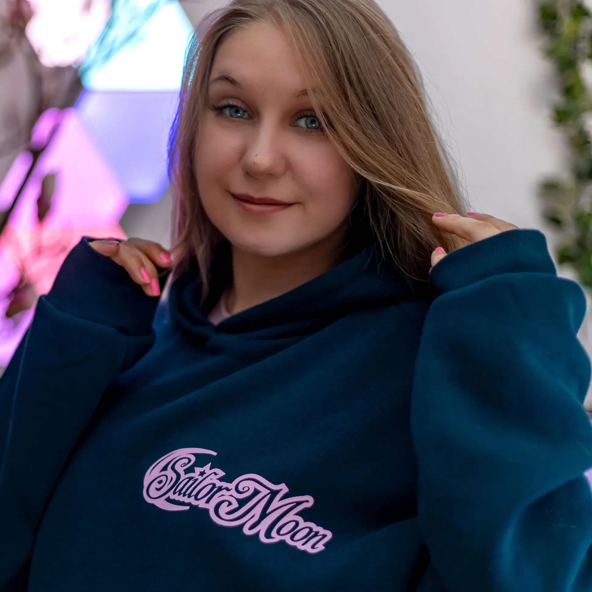 Sailor Moon - Silhouet Hoodie blauw