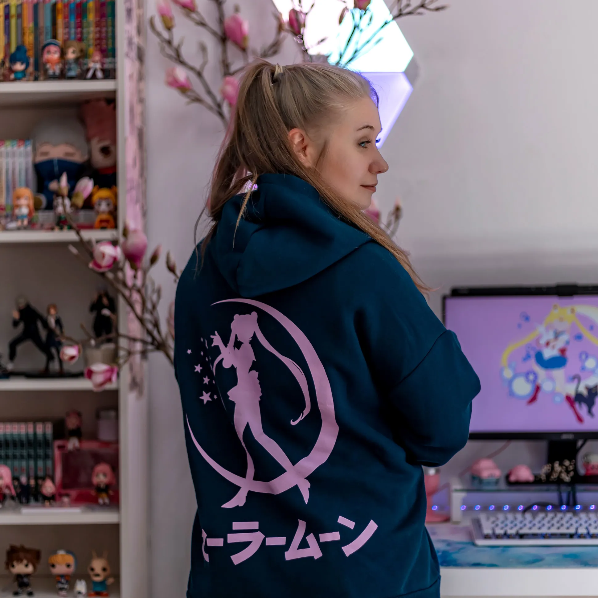 Sailor Moon - Silhouet Hoodie blauw