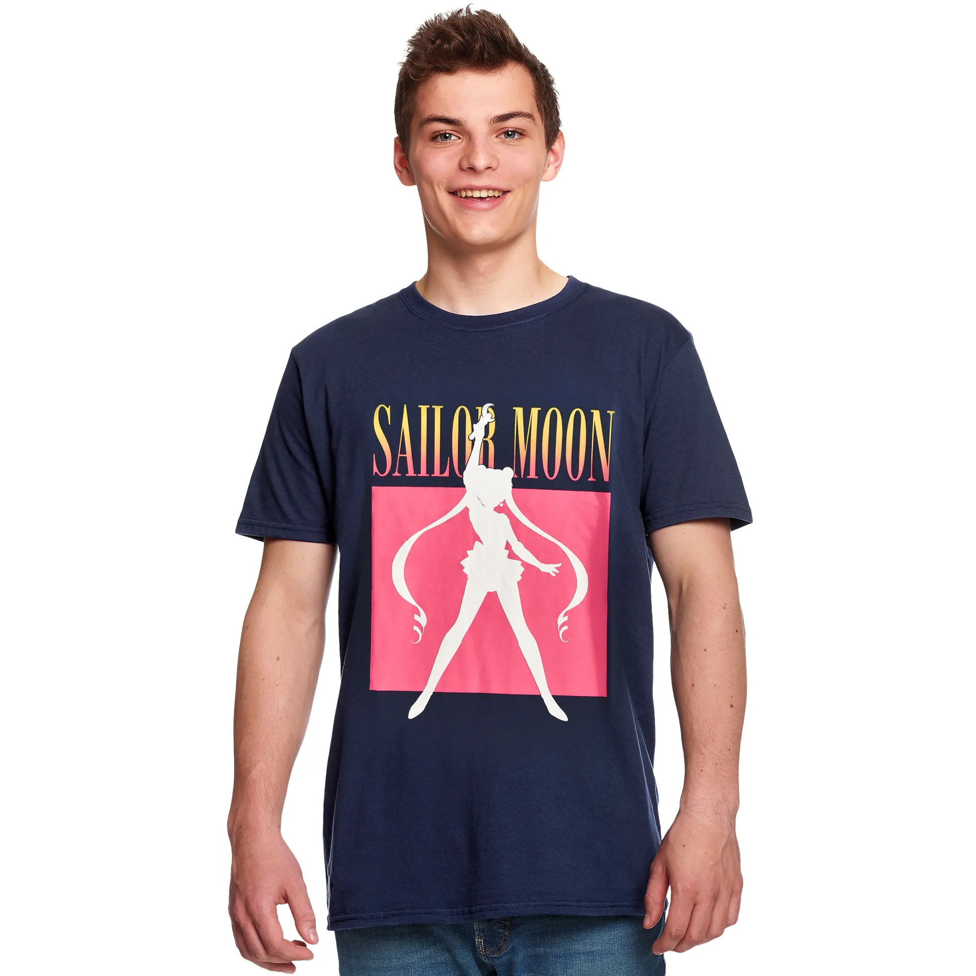 Sailor Moon - Silhouet T-Shirt Blauw