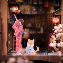 Sakura - Onder de Sakura-boom Book Nook Modelbouwset Hout