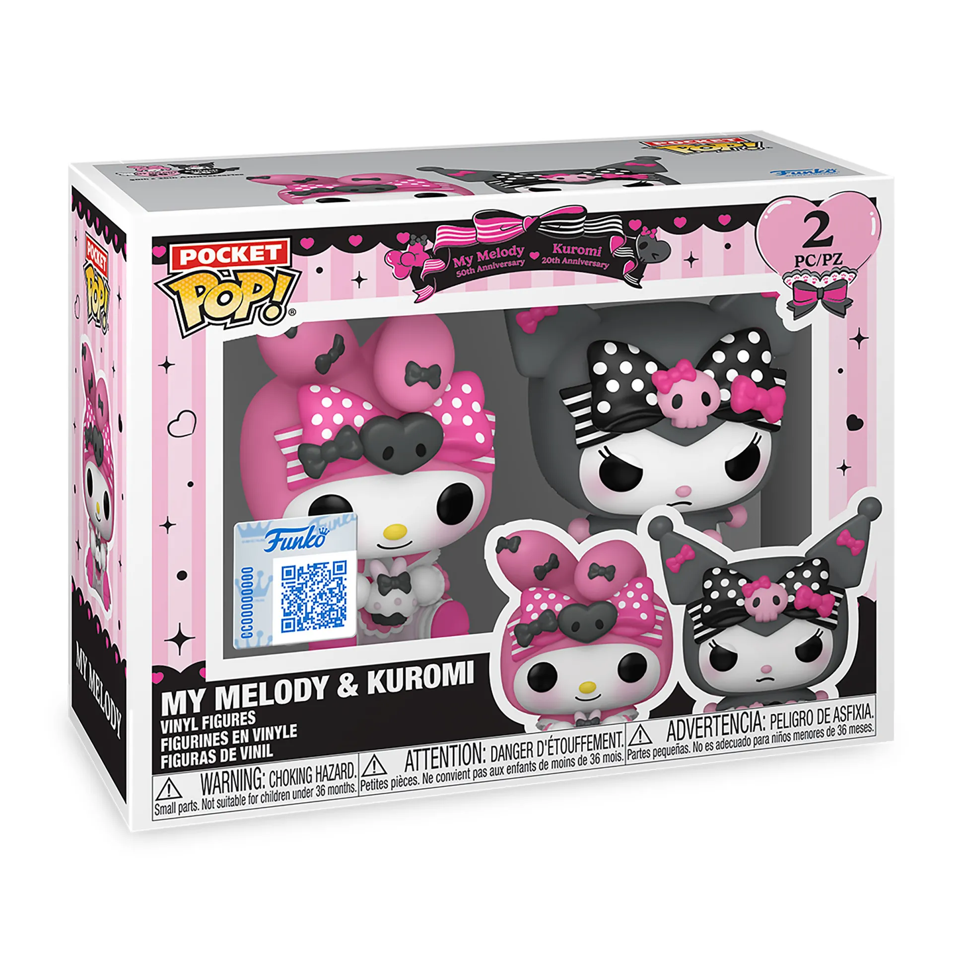Sanrio - Kuromi en My Melody Funko Pocket Pop! 2-pack figuurset