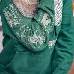 Scout Symbool Militaire Hoodie Groen - Attack on Titan