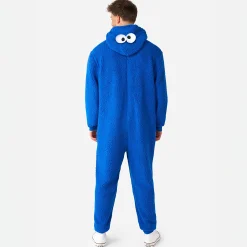 Sesamstraat - Cookie Monster Pluche Onesie voor Volwassenen